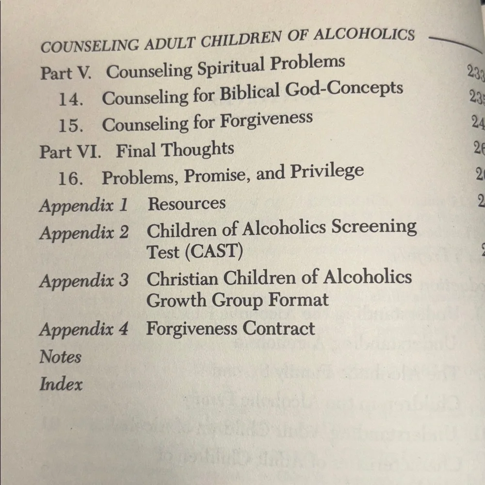 COUNSELING ADULT CHILDREN OF ALCOHOLICS by Sandra D. Wilson, Ph.D